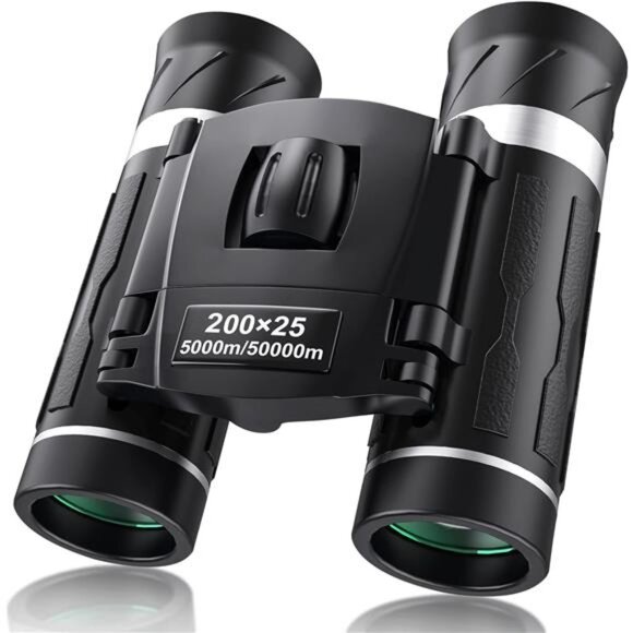200x25 Compact Binoculars for Adults & Kids,High Powered Mini Pocket Binoculars - Picture 1 of 7